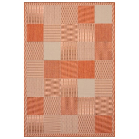 United Weavers Of America 7 ft. 10 in. x 10 ft. 6 in. Augusta Grand Anse Terracotta Rectangle Oversize Rug 3900 10729 912